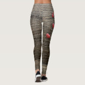 コラージュ家族の写真マウス写真を追加素朴木 レギンス (裏面)