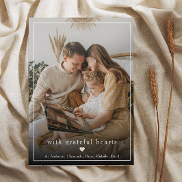 コラージュ家族の写真 |感謝と家族の名前