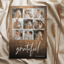 コラージュ家族の写真 |感謝と家族の名前