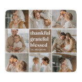 コラージュ家族の写真 |感謝賛美 カッティングボード (正面)