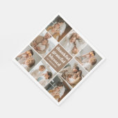 コラージュ家族の写真 |感謝賛美 スタンダードランチョンナプキン (角)