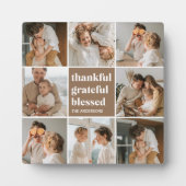コラージュ家族の写真 |感謝賛美 フォトプラーク (正面)