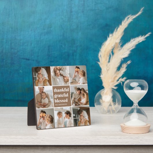 コラージュ家族の写真 |感謝賛美 フォトプラーク (インサイチュ)