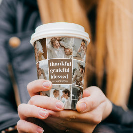 コラージュ家族の写真 |感謝賛美 紙コップ