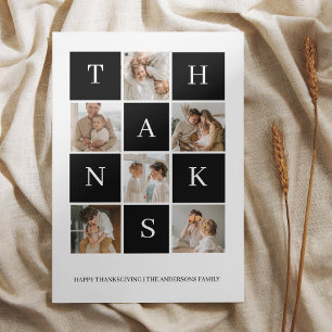 コラージュ家族の写真 Happy Thanksgiving Day