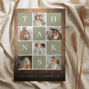 コラージュ家族の写真 Happy Thanksgiving Day
