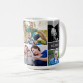 コラージュ家族の懇親会写真（名前と年） コーヒーマグカップ (正面右)