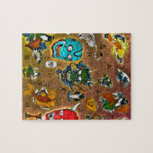 コラージュ日本の ジグソーパズル (横)