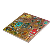 コラージュ日本の タイル (側面)