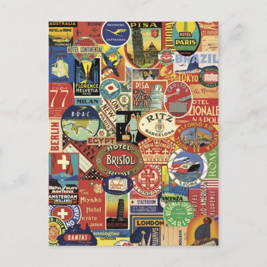 コラージュ本航海 ポストカード (正面)