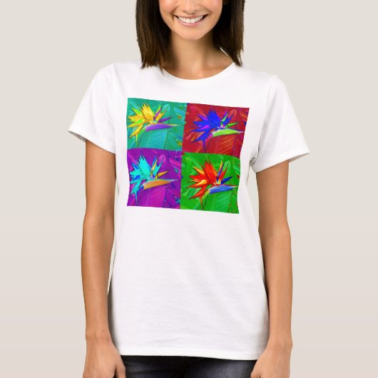 コラージュ極楽鳥 Tシャツ (正面)