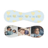 コラージュ父の日を愛するパパの3枚の写真 野球ボール (パネル)