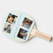 コラージュ父の日を愛する4つの写真パパ 卓球ラケット (横)