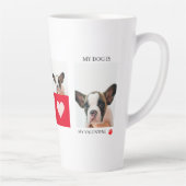 コラージュ犬の写真 |私の犬はバレンタイン カフェラテマグ (右)