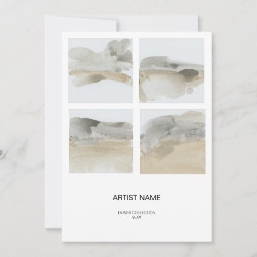 コラージュ画像アーティストカードテンプレート シーズンカード (正面)