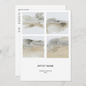 コラージュ画像アーティストカードテンプレート シーズンカード (正面/裏面)