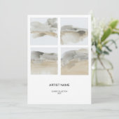 コラージュ画像アーティストカードテンプレート シーズンカード (スタンド正面)