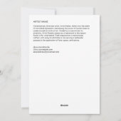 コラージュ画像アーティストカードテンプレート シーズンカード (裏面)