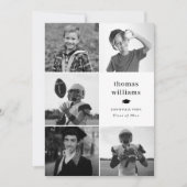 コラージュ白黒写真 案内状 (正面)