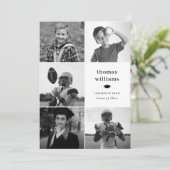 コラージュ白黒写真 案内状 (スタンド正面)