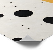 コラージュ紙ブラックドット ポスター (角)