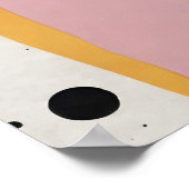 コラージュ紙ブラックドット ポスター (角)