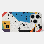 コラージュ紙ブラックドット Case-Mate iPhoneケース (裏面 (横))