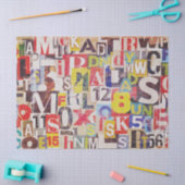 コラージュ組織またはデコページ紙 薄葉紙 (クラフト)