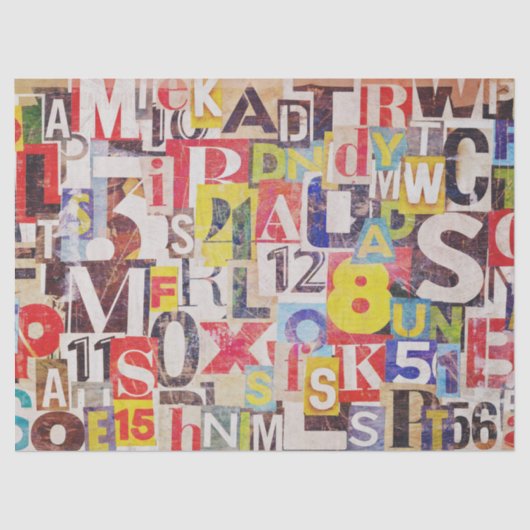 コラージュ組織またはデコページ紙 薄葉紙 (正面)