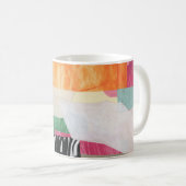 コラージュ美術、モダンカラフル抽象芸術。 コーヒーマグカップ (正面右)