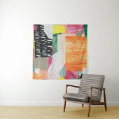 コラージュ美術、モダンカラフル抽象芸術。 タペストリー (インサイチュ(横))