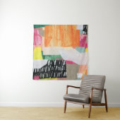 コラージュ美術、モダンカラフル抽象芸術。 タペストリー (インサイチュ)