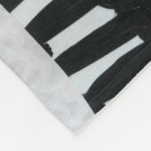 コラージュ美術、モダンカラフル抽象芸術。 フリースブランケット (角)