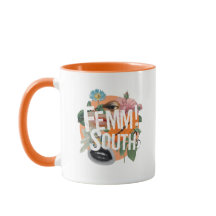 コラージュ色ブロックのマグカップ