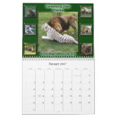 コラージュ雪ヒョウ カレンダー (1月 2027)