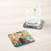 コラージュ頭 コースター (右側)