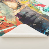 コラージュ頭 シェルパブランケット (3/4)