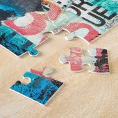 コラージュ頭 ジグソーパズル (側面)