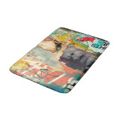 コラージュ頭 バスマット (アングル)