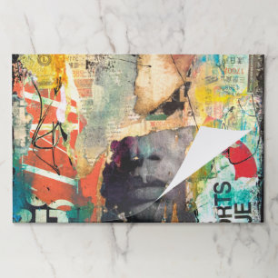 コラージュ頭 ペーパーパッド