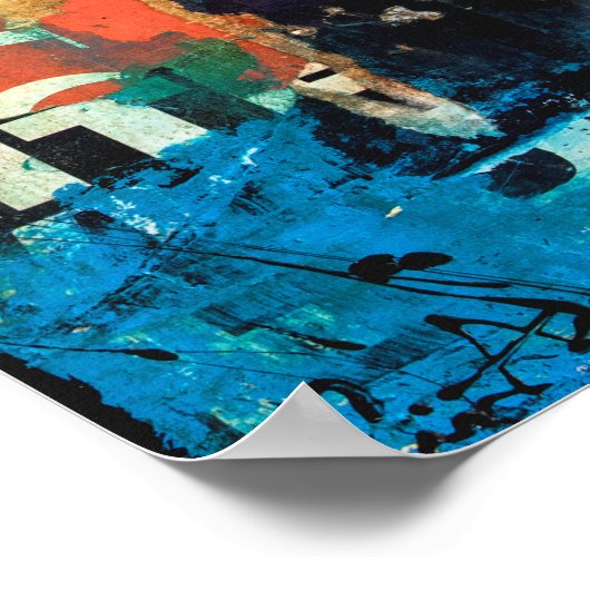 コラージュ頭 ポスター (角)