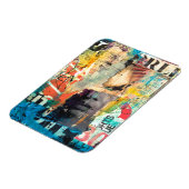 コラージュ頭 マグネット (左側)