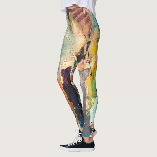 コラージュ頭 レギンス (左)