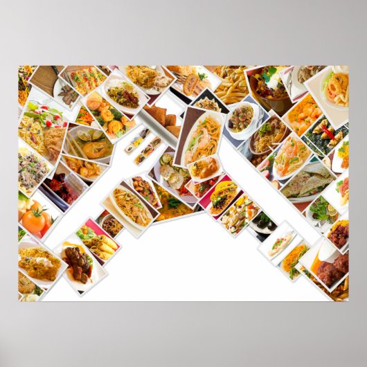 コラージュ食品ポスター ポスター (正面)
