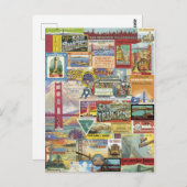 コラージュ・サンフランシスコ ポストカード (正面/裏面)