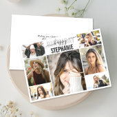 コラージュ |フォトカスタム誕生日グリーティングカード