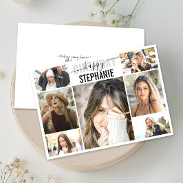 コラージュ |フォトカスタム誕生日グリーティングカード