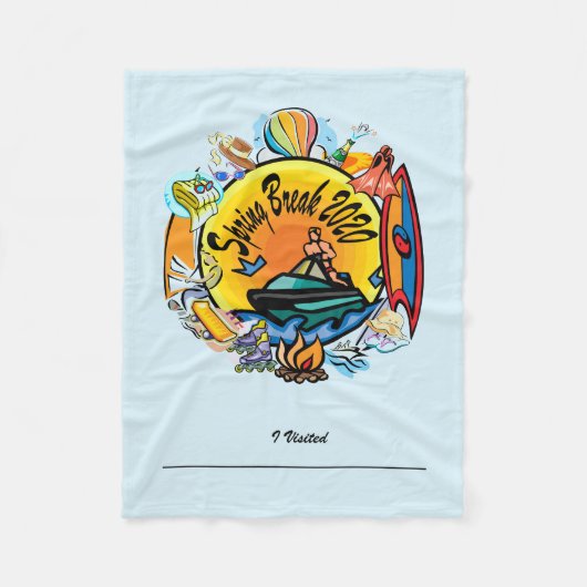 コラージュ – フリースブランケット (正面)