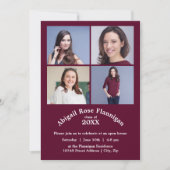 コラージュ・ブルゴーニュ・グラード発表4枚 招待状 (正面)