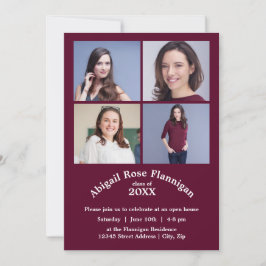 コラージュ・ブルゴーニュ・グラード発表4枚 招待状